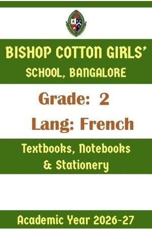 BCGS AY 26 Std 2 Lang French Textbooks Notebooks and Stationery