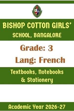 BCGS AY 26 Std 3 Lang French Textbooks Notebooks and Stationery