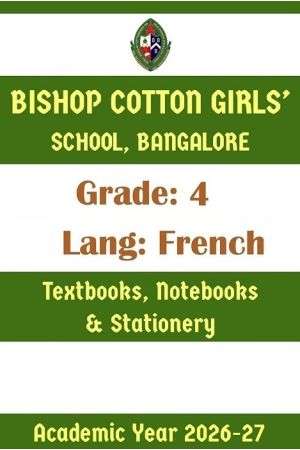 BCGS AY 26 Std 4 Lang French Textbooks Notebooks and Stationery