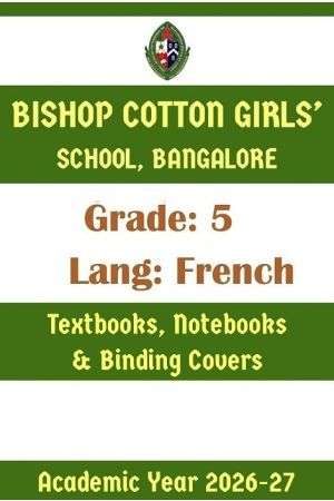 BCGS AY 26 Std 5 Lang French Textbooks Notebooks and Stationery