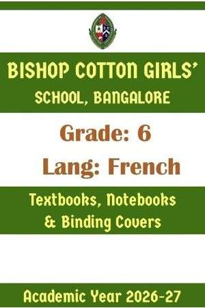 BCGS AY 26 Std 6 Lang French Textbooks Notebooks and Stationery