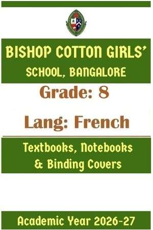 BCGS AY 26 Std 8 Lang French Textbooks Notebooks and Stationery