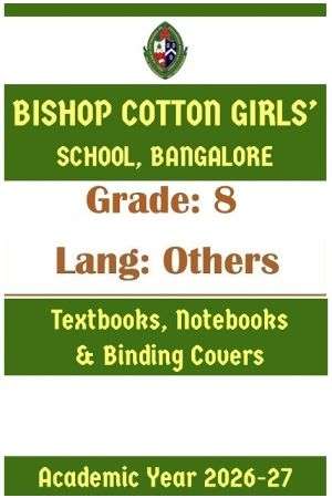 BCGS AY 26 Std 8 Lang Others Textbooks Notebooks and Stationery