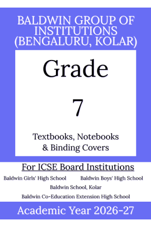 BIC AY 26 Std 7 Textbooks  Notebooks and Binding Covers