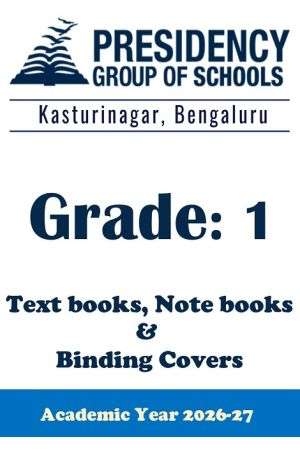 PSBE AY26 Std 1 CBSE Textbook, Notebook and Covers