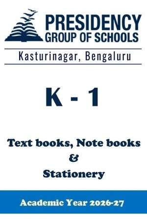 PSBE AY26 K 1 CBSE Textbook, Notebook and Stationery