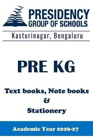 PSBE AY26 Pre KG CBSE Textbook, Notebook and Stationery