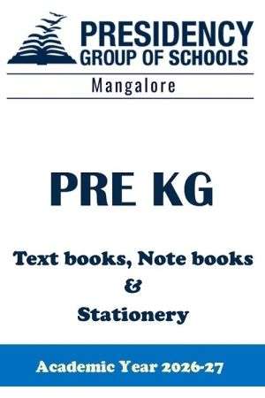 PSBMNG AY26 Pre KG CBSE Textbook, Notebook and Stationery