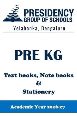 PSBN AY26 Pre KG CBSE Textbook, Notebook and Stationery