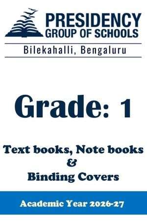 PSBS AY26 Std 1 CBSE Textbook, Notebook and Covers