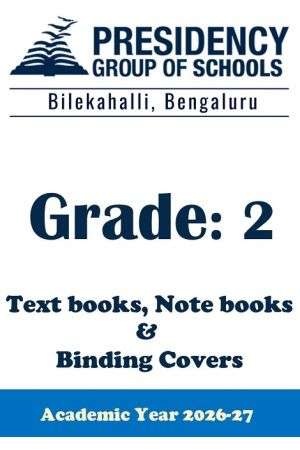 PSBS AY26 Std 2 CBSE Textbook, Notebook and Covers