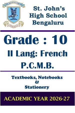 STJ Class 10 II Lang French & PCMB Prescribed Study Kit | 2026