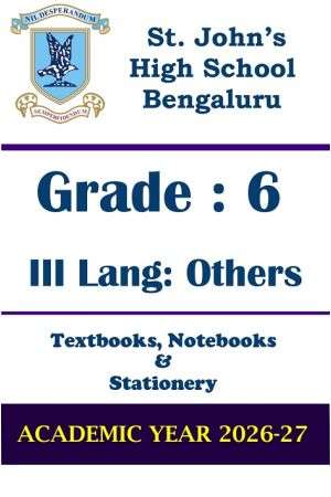 STJ Class 6 III Lang Others Prescribed Study Kit | 2026