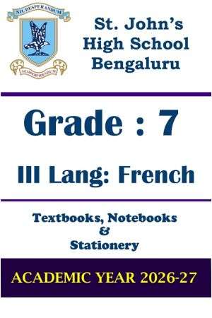 STJ Class 7 III Lang French Prescribed Study Kit | 2026
