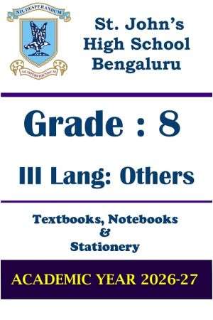 STJ Class 8 III Lang Others Prescribed Study Kit | 2026