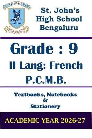STJ Class 9 II Lang French & PCMB Prescribed Study Kit | 2026