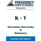 PSBMNG AY26 K 1 CBSE Textbook, Notebook and Stationery