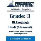 PSBN AY26 Std 3 CBSE III Hindi Advanced Textbook, Notebook and Covers
