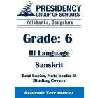 PSBN AY26 Std 6 CBSE III Sanskrit Textbook, Notebook and Covers