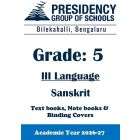 PSBS AY26 Std 5 CBSE III Sanskrit Textbook, Notebook and Covers