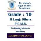 STJ Class 10 II Lang Others & PCMB Prescribed Study Kit | 2026