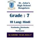 STJ Class 7 III Lang Hindi Prescribed Study Kit | 2026