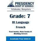 PSBN AY26 Std 7 CBSE III French Textbook, Notebook and Covers