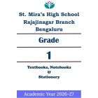 SMHS Rajajinagar | Std 1 | Prescribed Study Kit 2026