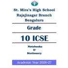 SMHS Rajajinagar | ICSE Std 10 | Prescribed Study Kit 2026