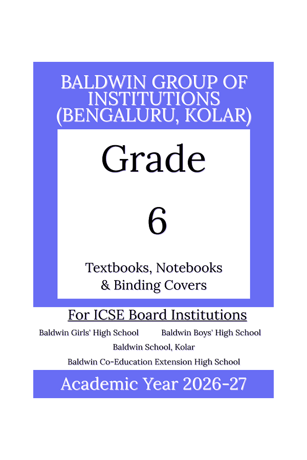 BIC AY 26 Std 6 Textbooks Notebooks and Binding Covers