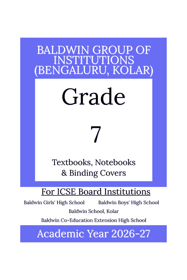 BIC AY 26 Std 7 Textbooks  Notebooks and Binding Covers