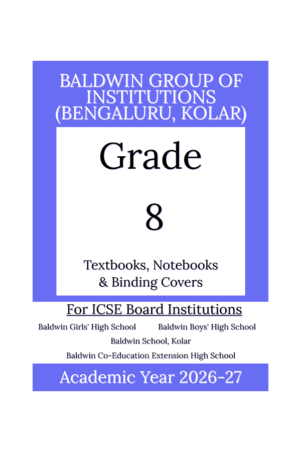 BIC AY 26 Std 8 Textbooks  Notebooks and Binding Covers
