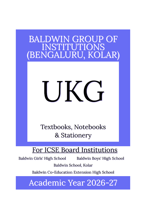 BIC AY 26 UKG Textbooks  Notebooks and Stationery